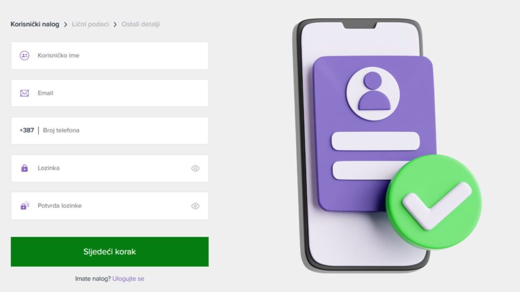 mozzart registracija