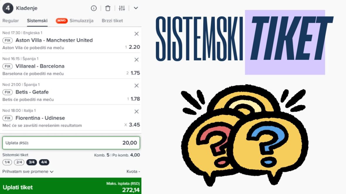 sistemski tiket u kladionici